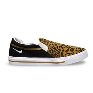Nike Court Legacy Slip Casual Shoes Leopard Print Women’s 7